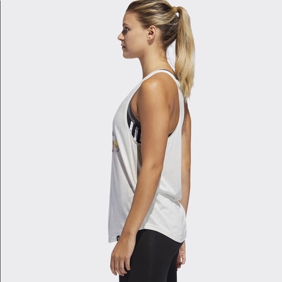 Adidas Floral Essential Tank - Picture 8 of 15